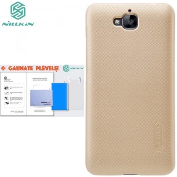 Nillkin f. shield dėklas auksinis + plėvelė (Huawei y6 pro)